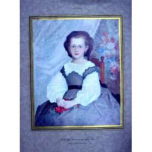   Renoir Portrait Little Girl Child Fine Art Plates 1930: Home & Kitchen