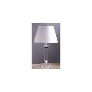  Battersby Collection 1 Light Accent Table Lamp with White 