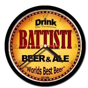  BATTISTI beer and ale cerveza wall clock 