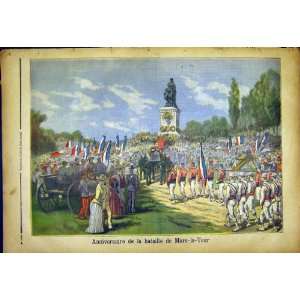  Battle Mars La Tour Anniversary French Print 1892