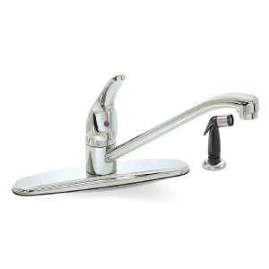  Bayview Single Handle Kitchen Faucet with Spray: Home 
