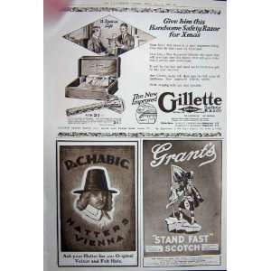 Advertisement 1922 Kropp Railway Gillette Grants Whisky 