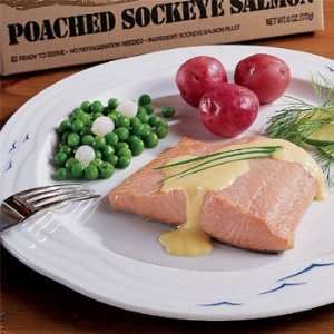 SeaBear Poached Wild Sockeye Salmon 6 Oz. Portion  Grocery 