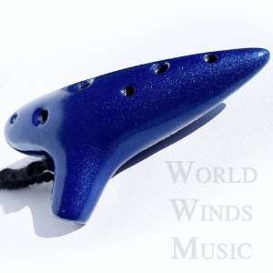  Zelda Ocarina Flute   Metallic Blue Finish   Alto Musical 