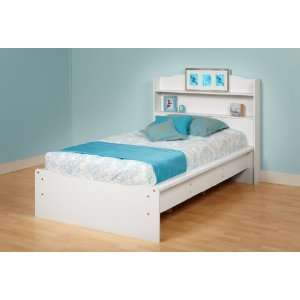   Twin Platform Bed in White Finish By Prepac Furniture
