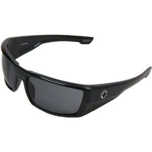  Spy Optics Dirk Sunglasses   Shiny Black/Gray Electronics