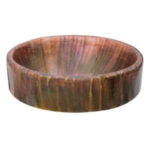Baccus Tornasol Hand Hammered Copper Vessel Sink Drain Choice: Grid 