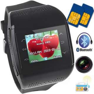 Touch screen Watch Cell Phone Dual SIM Camera Mp3/4 Q2  