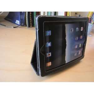  Beauti Apple Ipad 2 Slim Fit Black Leather Folding Case 