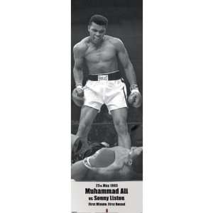    Muhammad Ali vs Sonny Liston Poster 21 x 62: Home & Kitchen