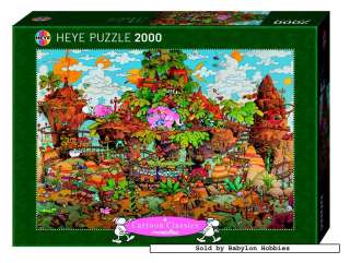 picture 2 of Heye 2000 pieces jigsaw puzzle Mordillo   Train (29360)