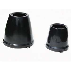  RV Motorhome Trailer Hub Cover, Black ABS 655 SL, 6 Lug 5 