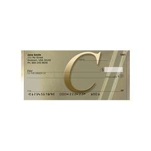  Golden Monogram C Personal Checks