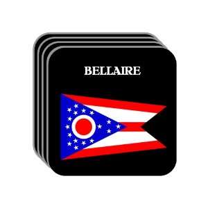  US State Flag   BELLAIRE, Ohio (OH) Set of 4 Mini Mousepad 