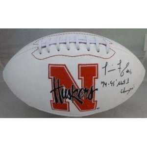  Tommie Frazier Autographed Nebraska Cornhuskers Football 