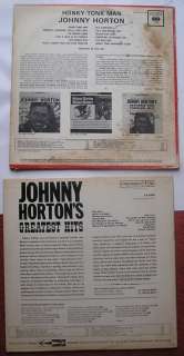 JOHNNY HORTON 4 PC LOT LPS HONKY TONK MAN + GREATEST  
