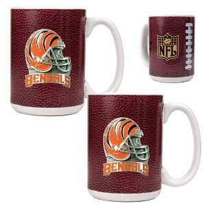  Cincinnati Bengals Game Ball Ceramic Coffee Mug Set 