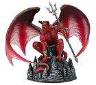 tom woods fantasy red shadow demon statue devil lucifer figurine hell 