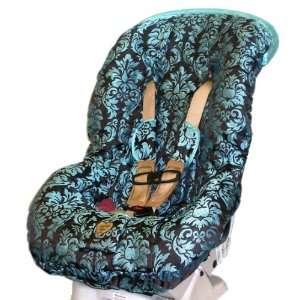  Blue Champagne with Blue Trim TODDLER CAR SEAT COVER: Baby