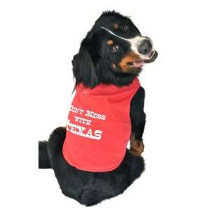   Dog Tank Top, Dont Mess With Texas, Red, Extra Large