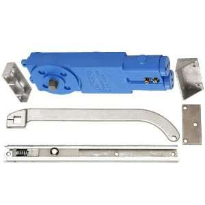   Concealed Closer With A Offset Slide Arm Hardware Package Aluminum