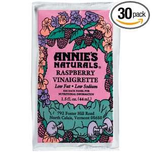 Annies Naturals Raspberry Vinaigrette, Low Fat , 1.5 Ounce Packets 