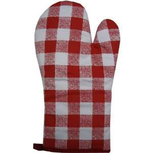  Oven Mitts & Pot Holders  Check Oven Mitt   Red