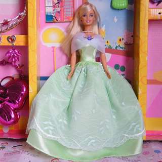   Princess Clothes Party Dress Gown for Barbie doll X024US  
