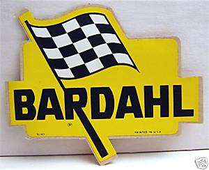 Bardahl Motor Oil Flag Old Peel Off Racing Auto Sticker  