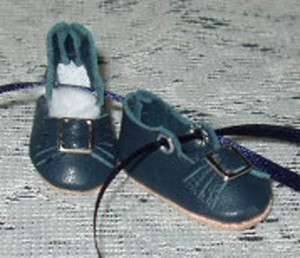 TINIEST GERMAN LEATHER SHOE ~NAVY BLUE~ For 1 1/4  