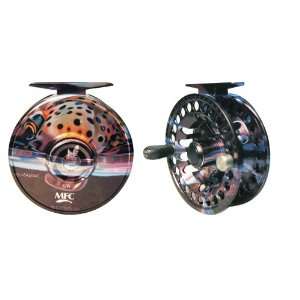   Fly Fishing Reel w/Artist Design Snack by Ad Maddox: Sports & Outdoors