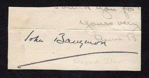 1932 JOHN BARRYMORE Vintage Autograph (stamp)  