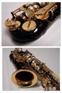 Professional Black Gold Alto Saxophone Sax Brand New  