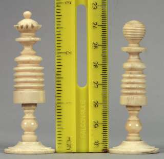 05641: Victorian Barleycorn   Olde English   Chess Set  