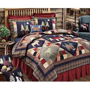  Timberline Rustic Lodge Full Queen Bed Quilt: Home 