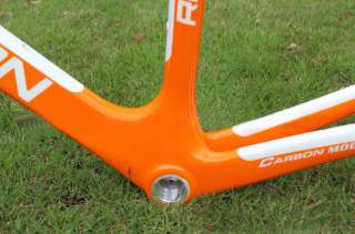Full Carbon 700C Road Bike Bicycle Frame & Fork 52cm Orange  