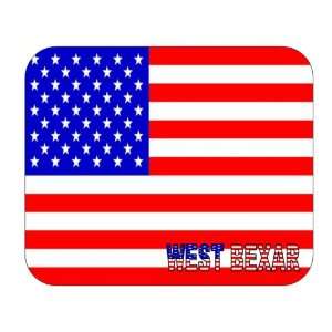  US Flag   West Bexar, Texas (TX) Mouse Pad Everything 