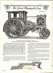 Minneapolis Steam Tractor Catalog Collection on CD  