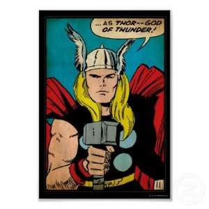  Thor As Thor God Of Thunder Poster