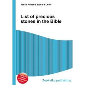 List of precious stones in the Bible Ronald Cohn Jesse 