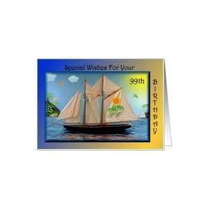  Birthday   99th / Sail Boat Card Toys & Games