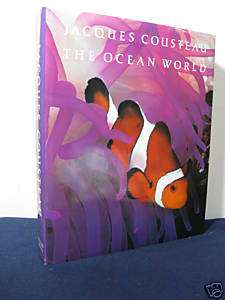 BOOK JACQUES COUSTEAU THE OCEAN WORLD  