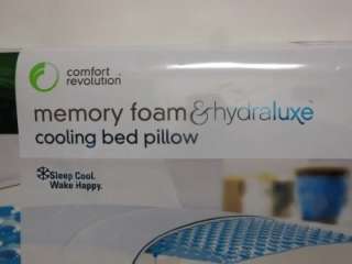   Revolution Memory Foam & Hydraluxe Cooling Bed Pillow Size 24 x 16