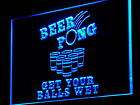 i939 b Beer Pong Get Your Balls Wet Neon Light Sign