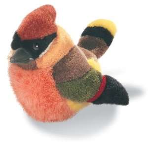   Waxwing   Plush Squeeze Bird with Real Bird Call 