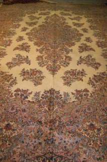   Palace Size Karastan Kirman Ivory Wool Rug 700 781 115 by 187  