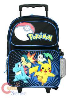 Pokemon Roller Backpack School Rolling Bag 16 Large  