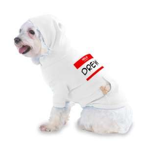 HELLO my name is DREW Hooded (Hoody) T Shirt with pocket for your Dog 