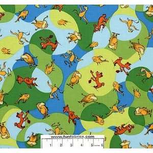  Lorax Tossed Bright Organic Cotton Arts, Crafts & Sewing