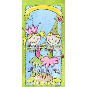  Fairy Sisters   Blonde Hair Canvas Reproduction: Baby